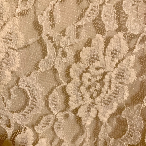 Style & Co. 3/4 Sleeve Cream Lace Top - Picture 5 of 8